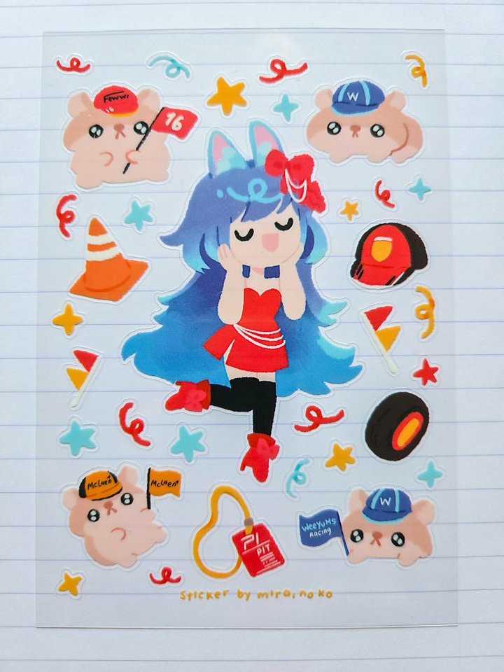 Racing Sticker Sheet product image (1)