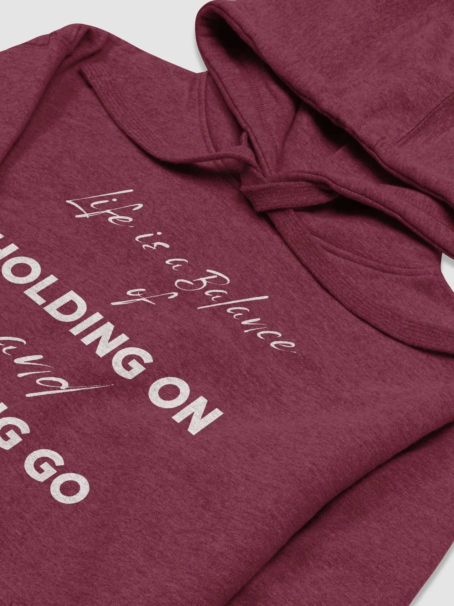 "HOLDING ON and LETTING GO" Premium Unisex Hoodie product image (3)