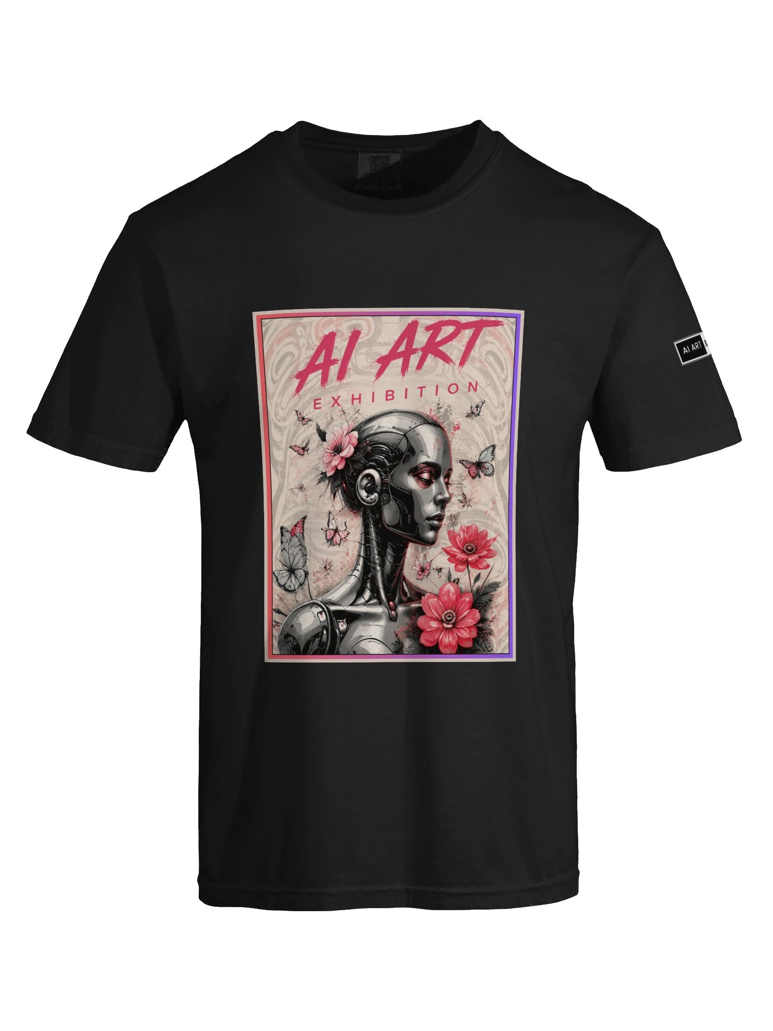 "AI ART EXHIBITION CYBER BLOOM" 100% cotton T-shirt product image (20)