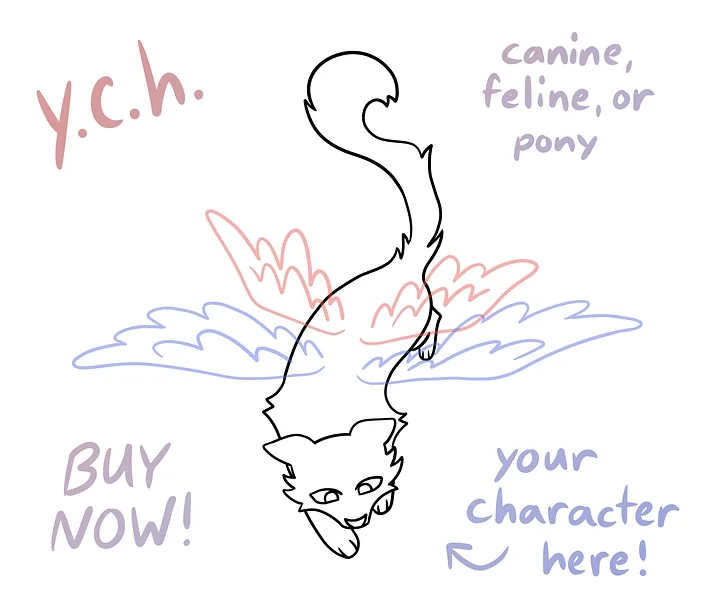 Flying YCH (Your Character Here) product image (1)