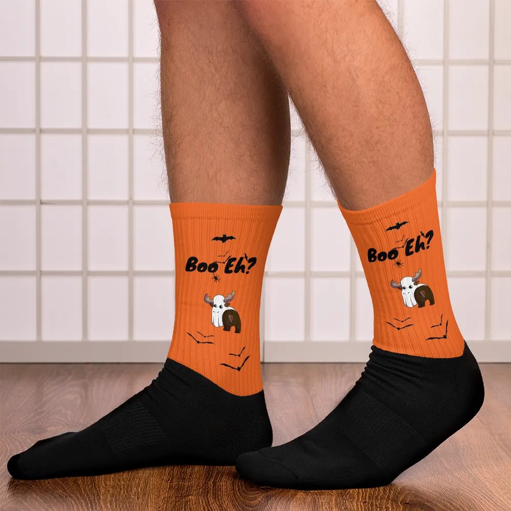 Spoopy Mountie Moose Socks! product image (12)