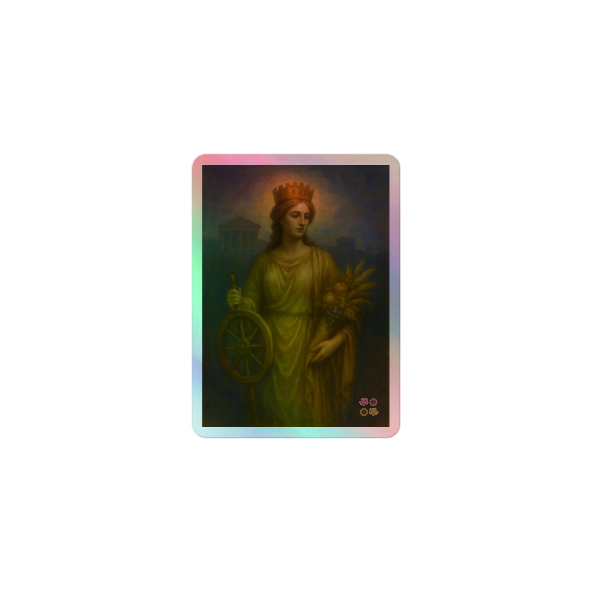 Goddess Fortuna Muliebris Holographic Sticker product image (1)