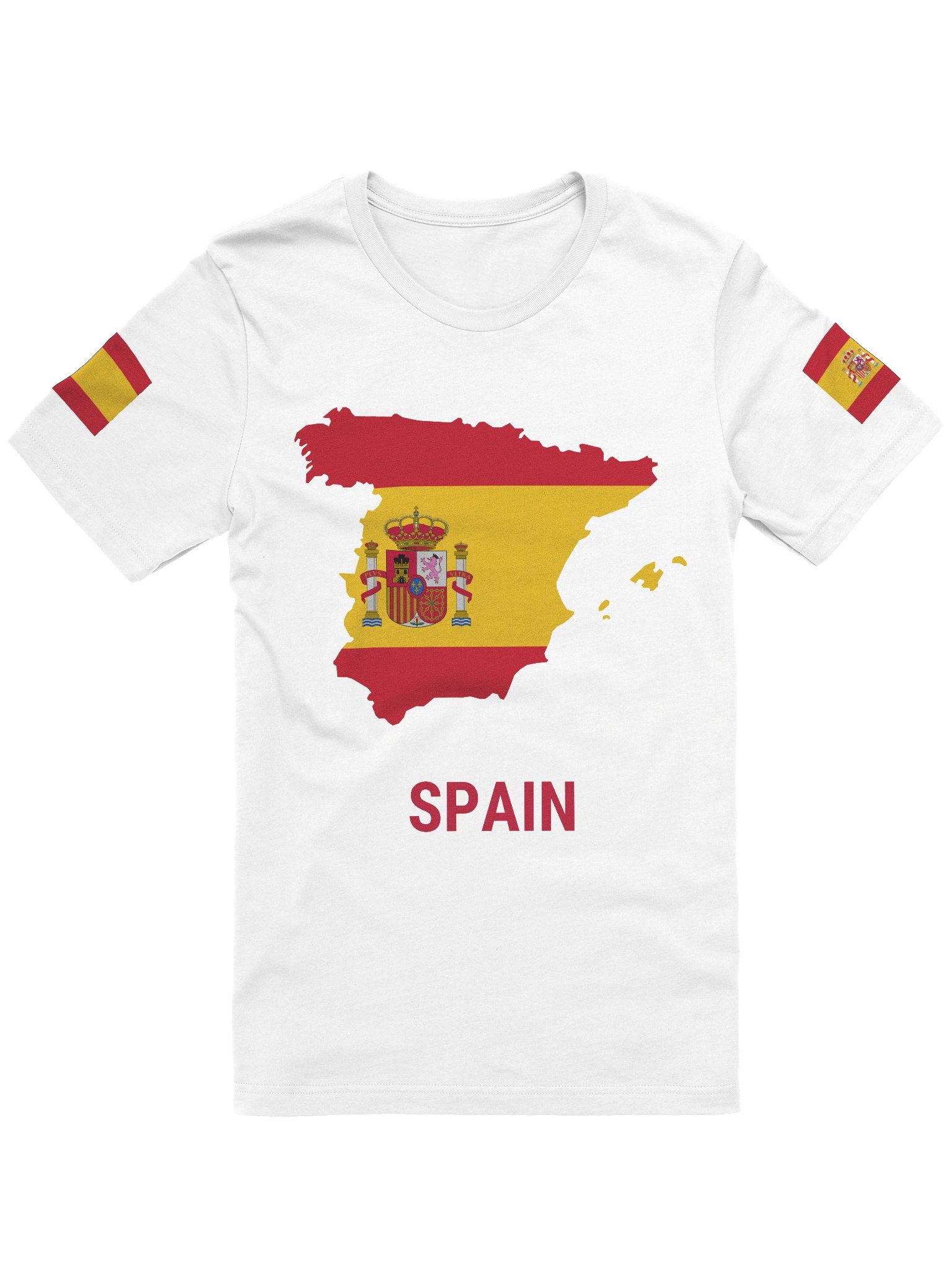 Spain 2026 World Cup Flag Tee - World Cup 2026 Map Edition - Premium Unisex T-Shirt product image (4)