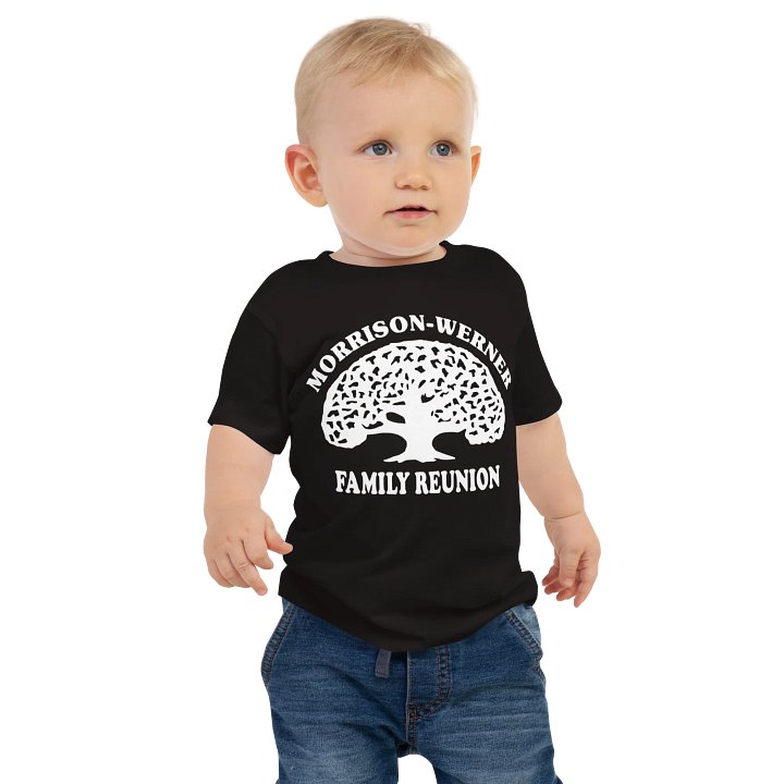 "Morrison-Werner Family Tree" Baby Jersey Tee (Dark) product image (1)