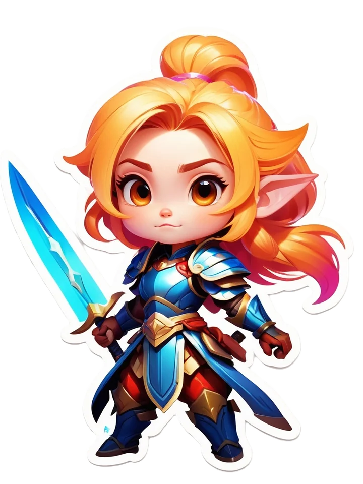Chibi Warrior Set B - Pin Button Collection product image (1)