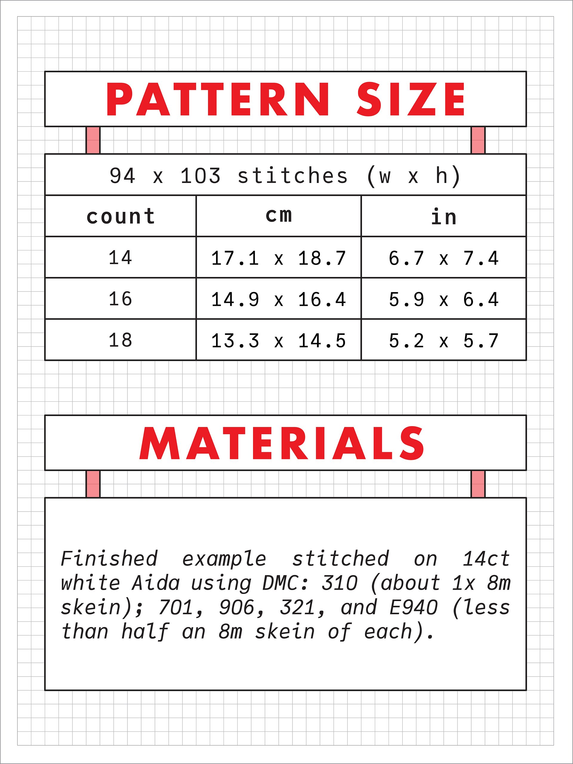 Phantom Fighters • Blackwork Cross Stitch Pattern • PDF Digital Download product image (3)