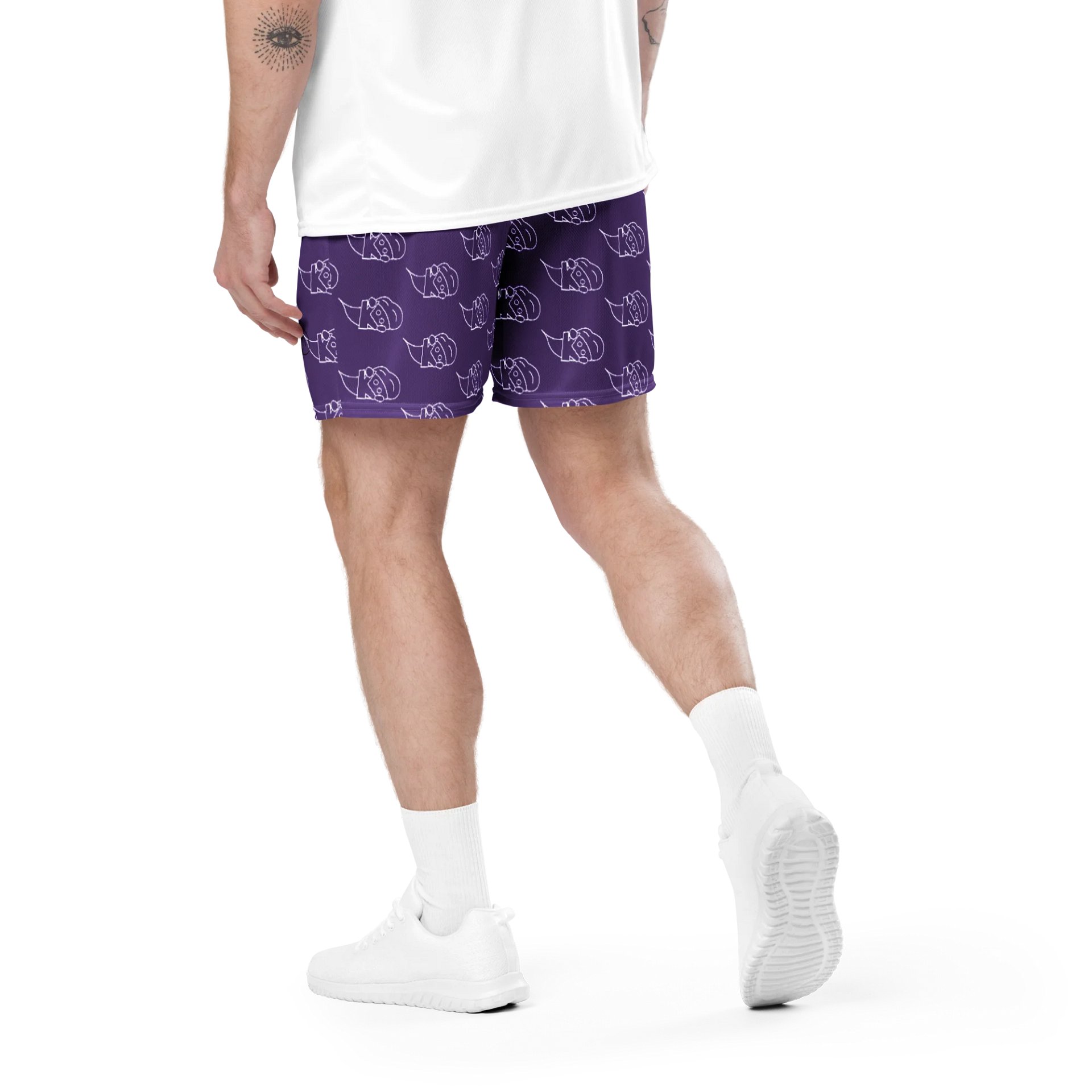 Purple Pattern KB Ball Shorts product image (4)