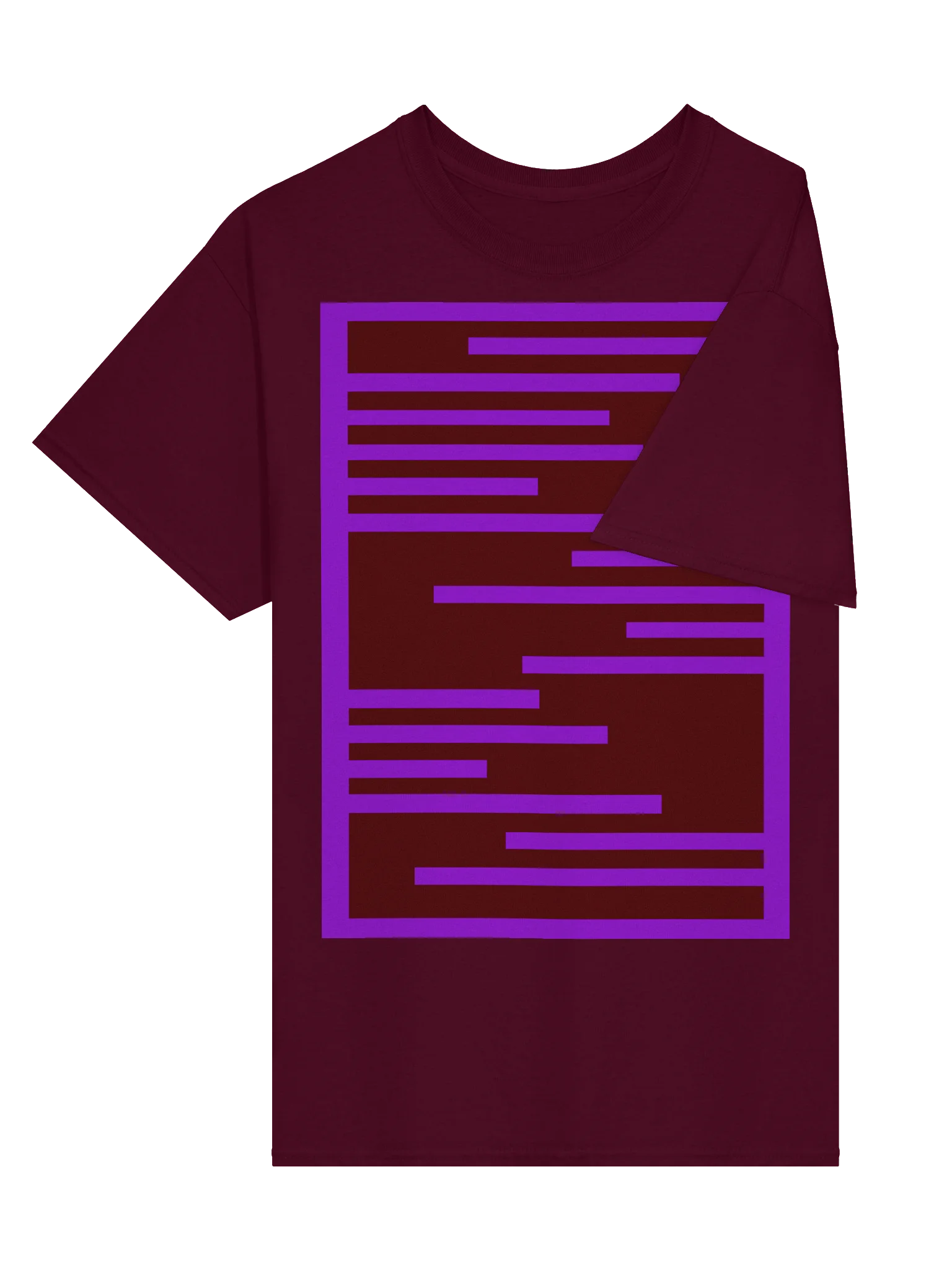 Abstract Bar Pattern Streetwear T-Shirt product image (3)
