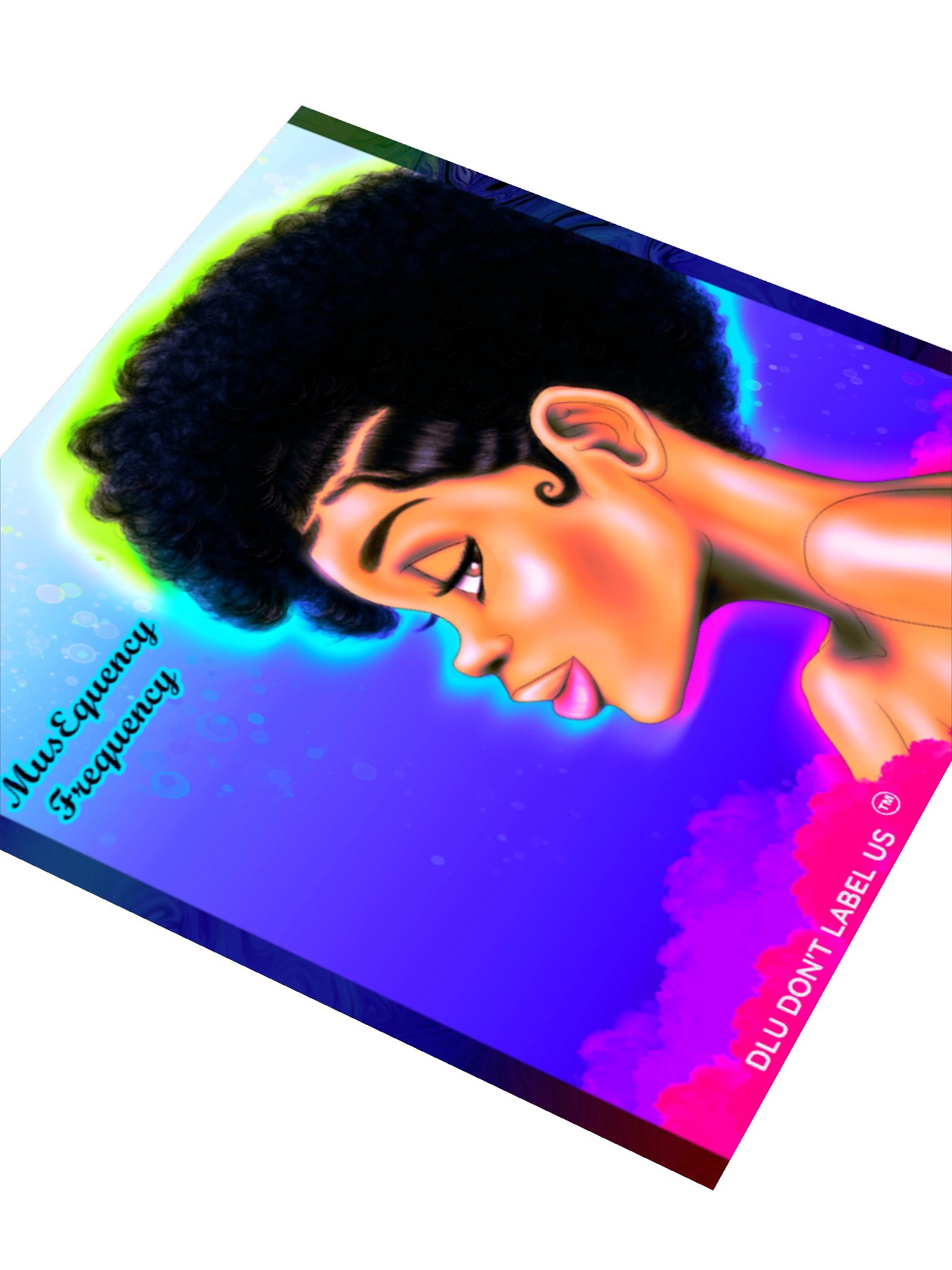 Cosmic Afro Kiss Cut Stickers product image (3)