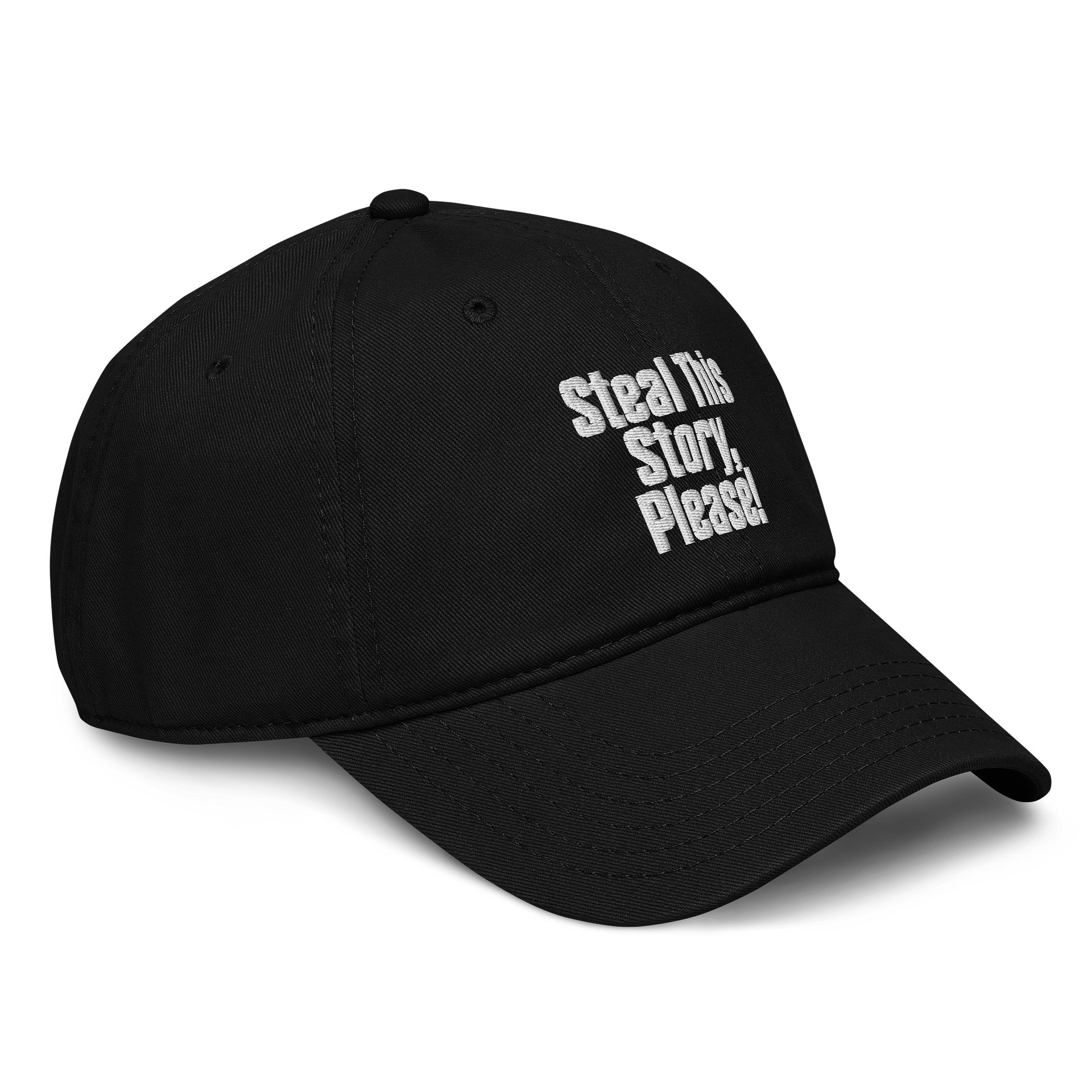 Steal This Story Please - Black Embroidered Cap product image (4)