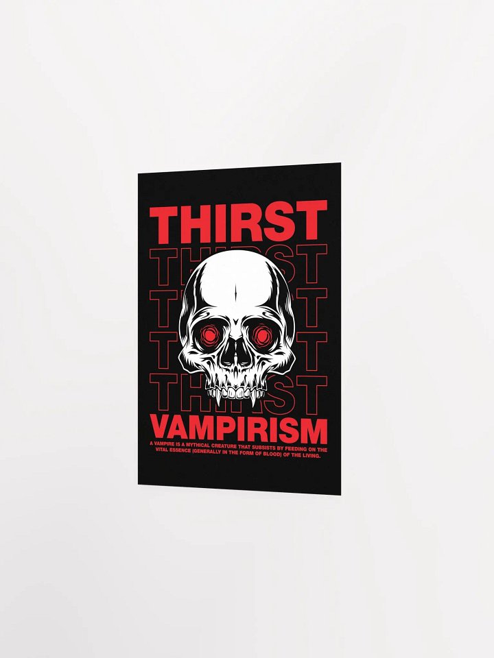 Retro Vampire Skull Poster – Gothic Horror Decor product image (18)