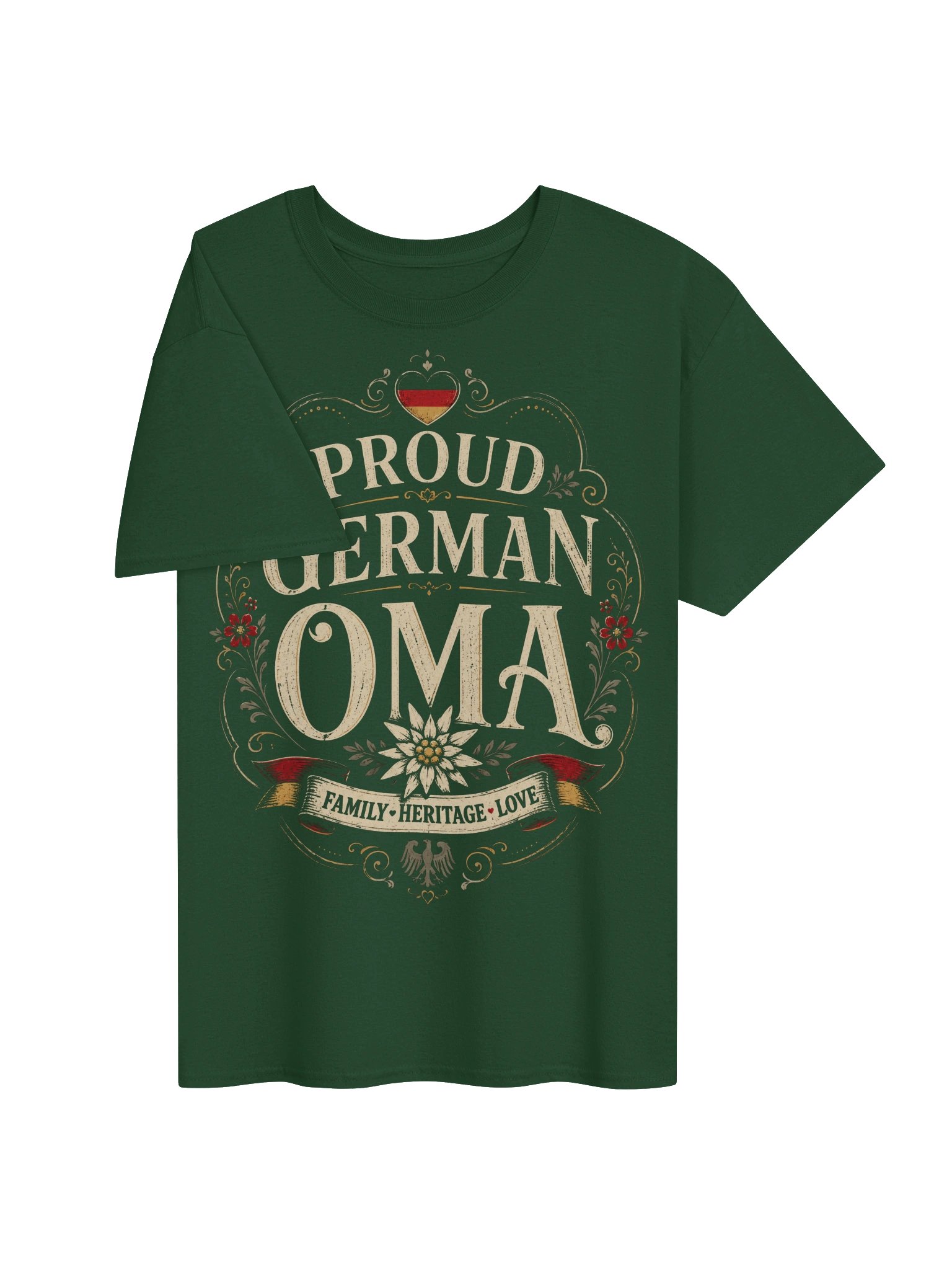 Proud German Oma Vintage Floral Tee product image (33)