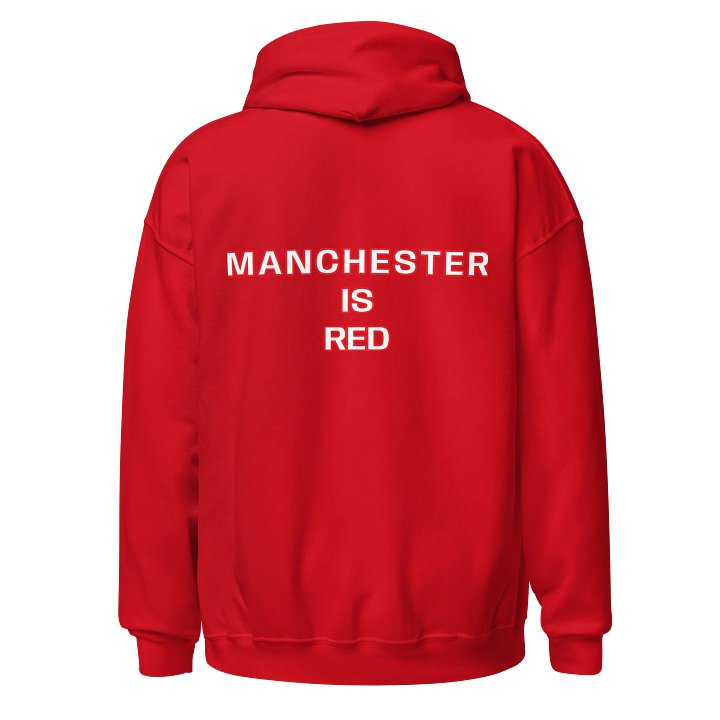 MANCHESTER IS RED - TEA UNISEX HOODIE (RED) product image (1)