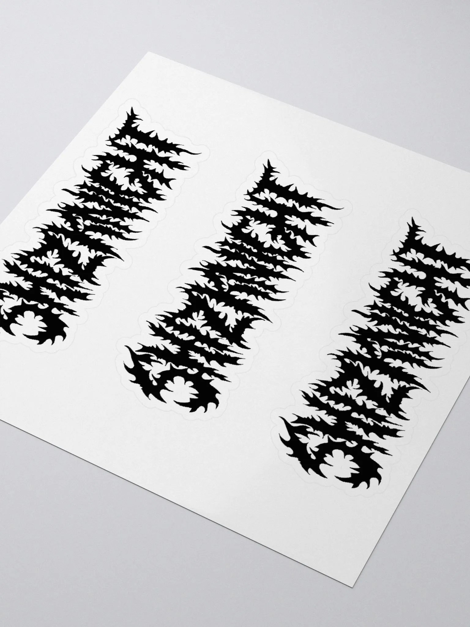Shizknight Sticker Sheet (Black) product image (3)