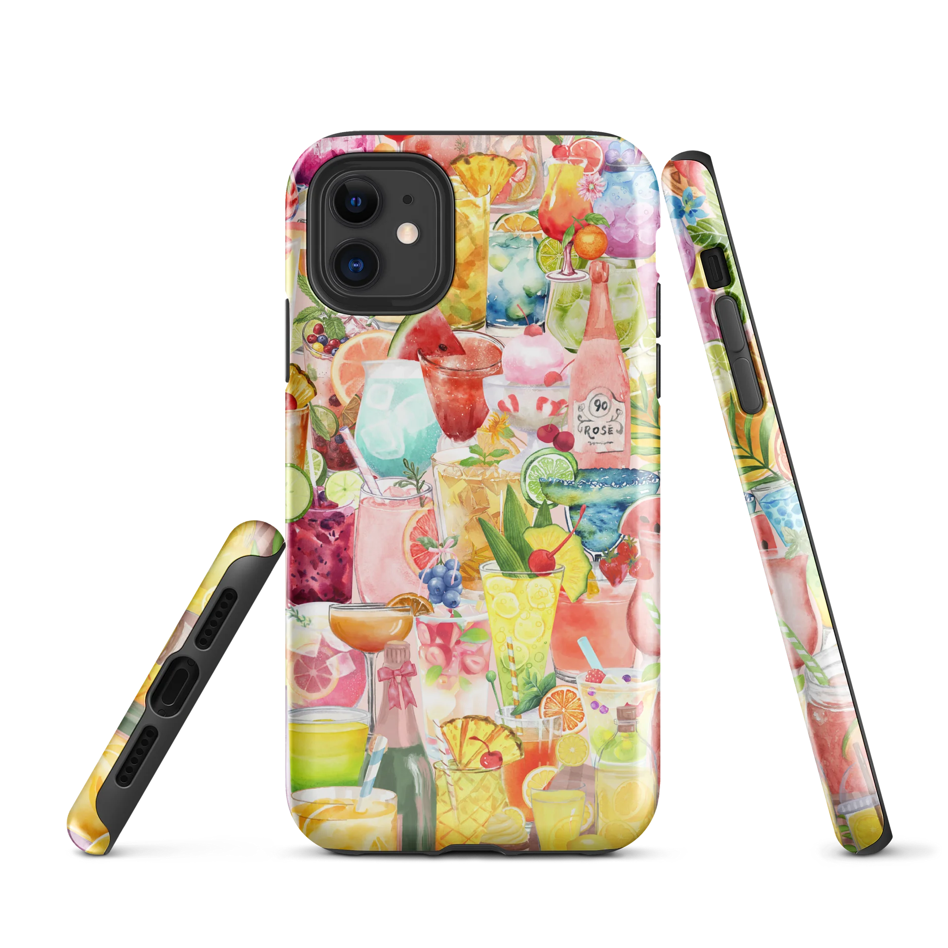 Bright Summer Drinks Colorful Art Phone Case product image (1)