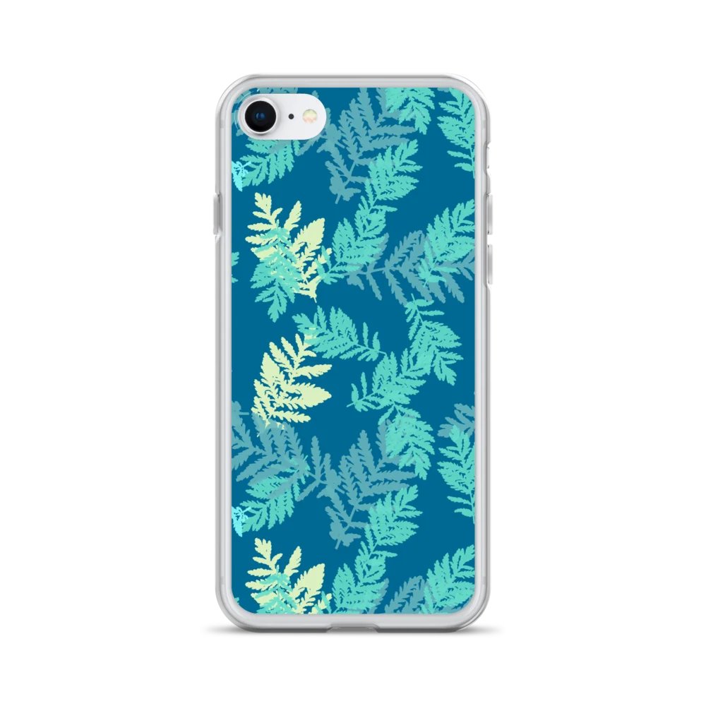 Minimalist Fern Art on a Durable Clear iPhone Case product image (28)