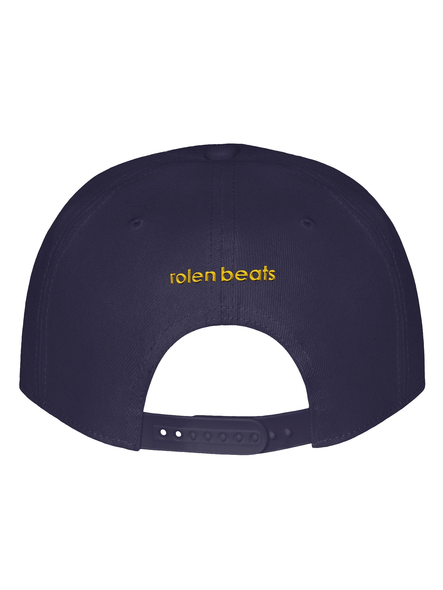 Flat Bill Rolen Beats Icon Split Script Hat – Yellow Split Hrz Logo product image (28)