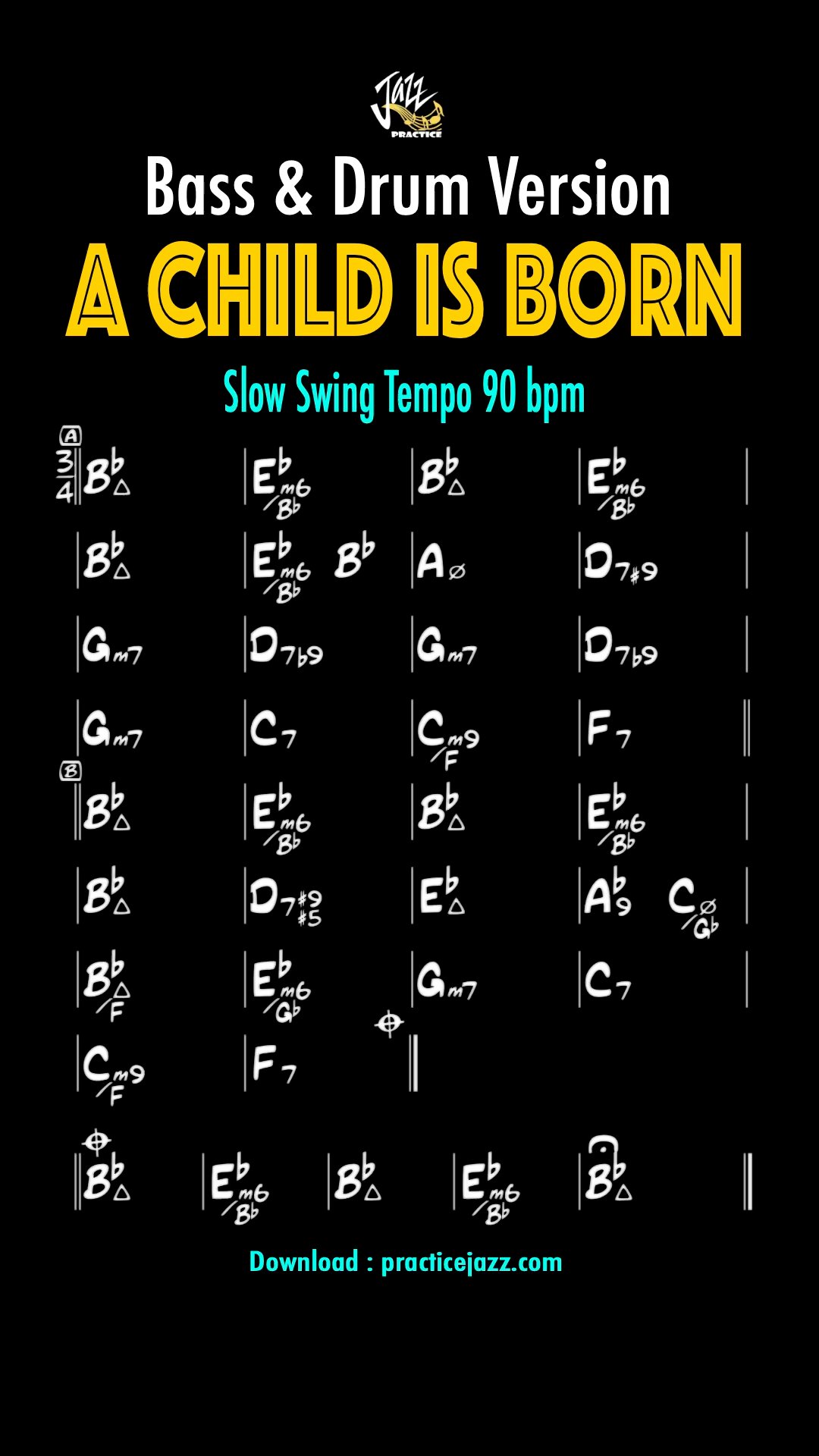 A Child Is Born - Arpeggio, Solo, Chord, Comping Practice | Essential Jazz Standard product image (2)