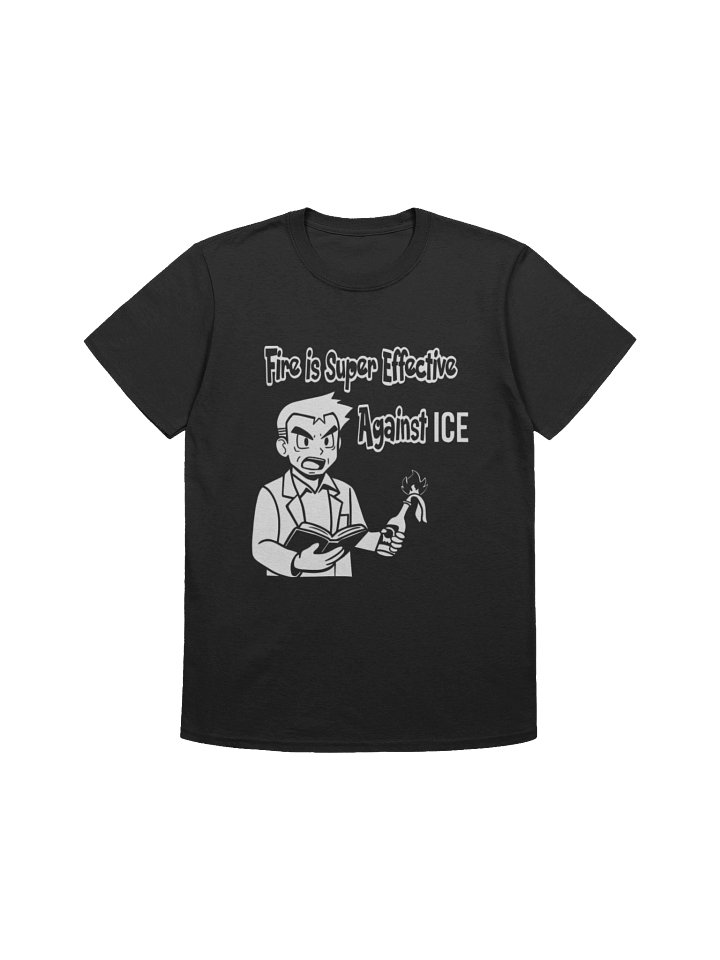 Fire Is Super Effective Against ICE Shirt – Viral Pokémon Humor Graphic Tee product image (1)