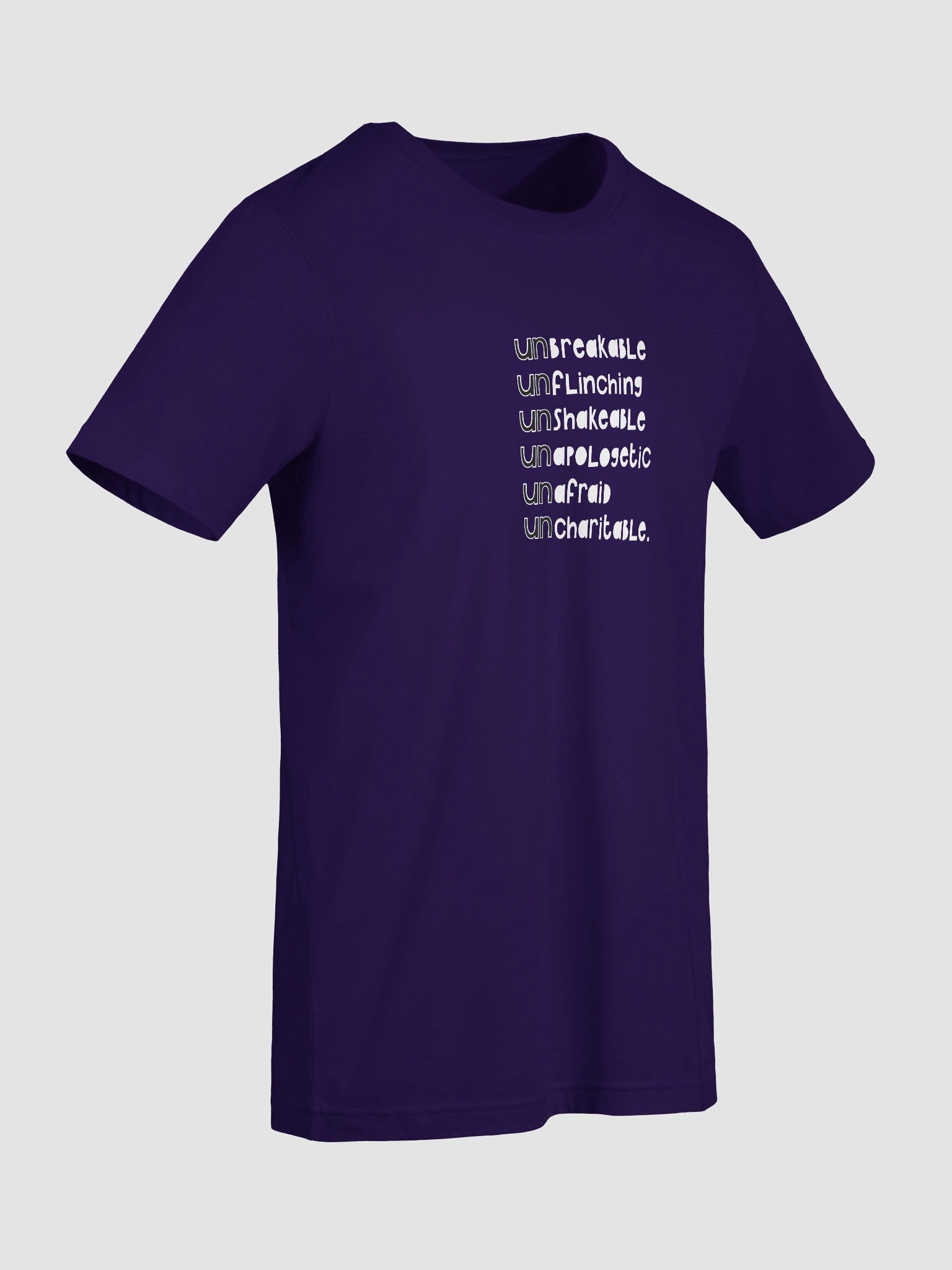 Be Uncharitable T-shirt (dark colours) product image (22)