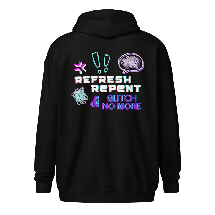 Crrissa - Glitch - Dark Zip Up Hoodies product image (5)