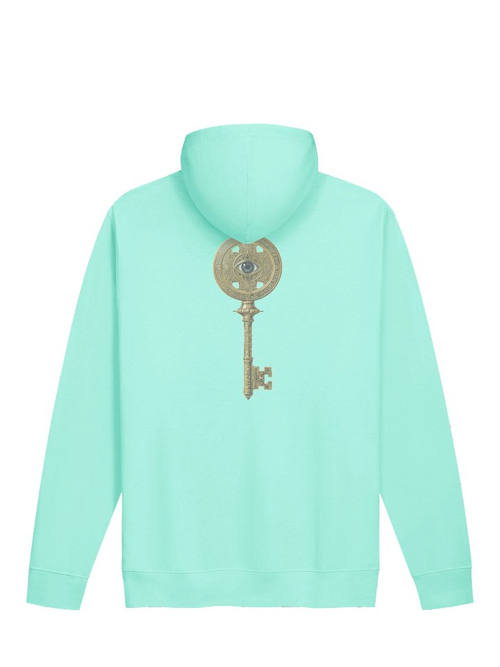 The Gatekeeper’s Key – Mint Horizon Edition (Front & Back Print) | Unisex Midweight Hoodie product image (2)
