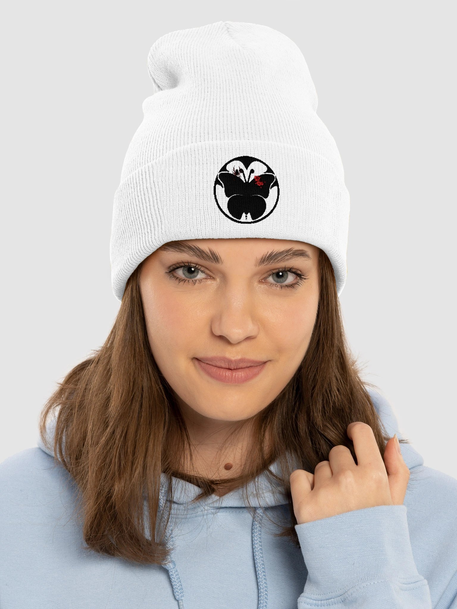 Midnight Bloom Embroidered Beanie product image (3)