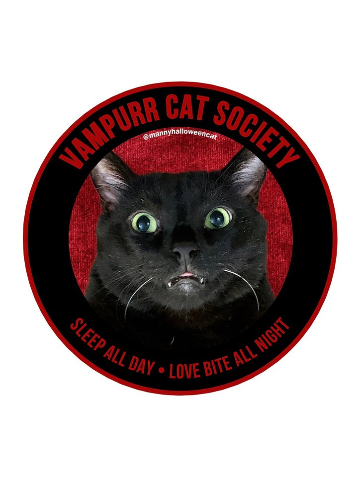 Vampurr Cat Society sticker product image (1)
