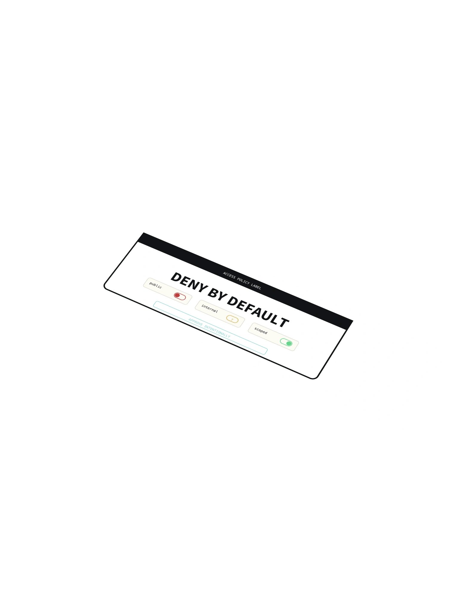 Deny By Default Sticker product image (1)