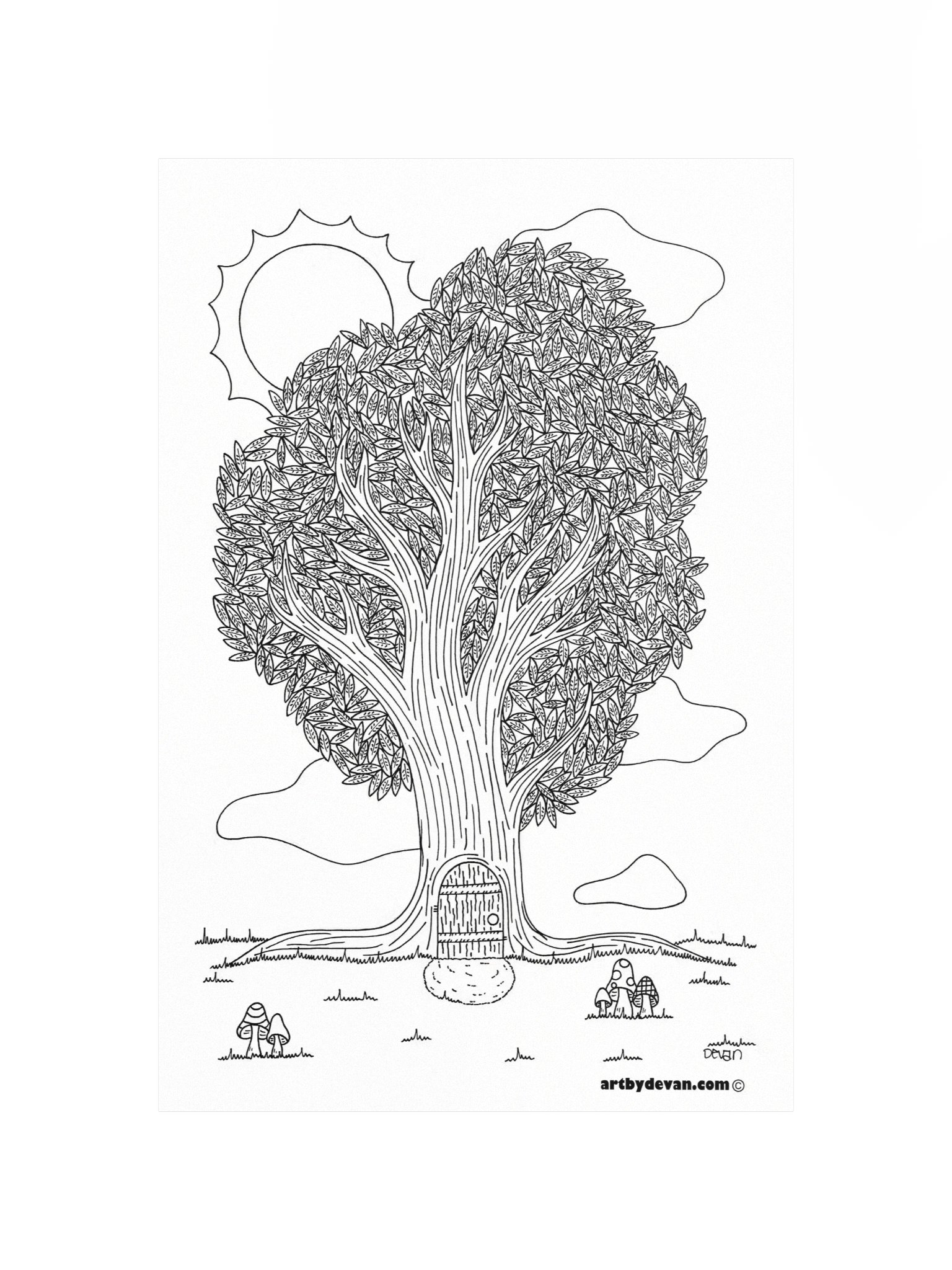 Color Your Own Art: Little Door product image (4)