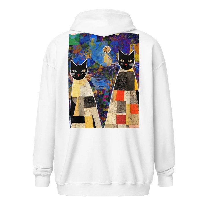 Patchwork Feline Dream Zip Hoodie product image (26)