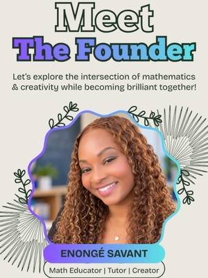 Hey, Brilliance Squad! 👋🏾✨ It’s Enongé. Just popping in to officially introduce myself, the educator and creator behind Calculated Brilliance. 💻💡 I created this space for us to learn, grow, ask questions, build confidence, and get brilliant together. Students, parents, guardians, fellow educators - you’re all welcome here. 🤍😊 Consider this my personal hello. Now come join the Squad! ✨ #CalculatedBrilliance #brilliancesquad #matheducation #mathtutor #meetthefounder 
