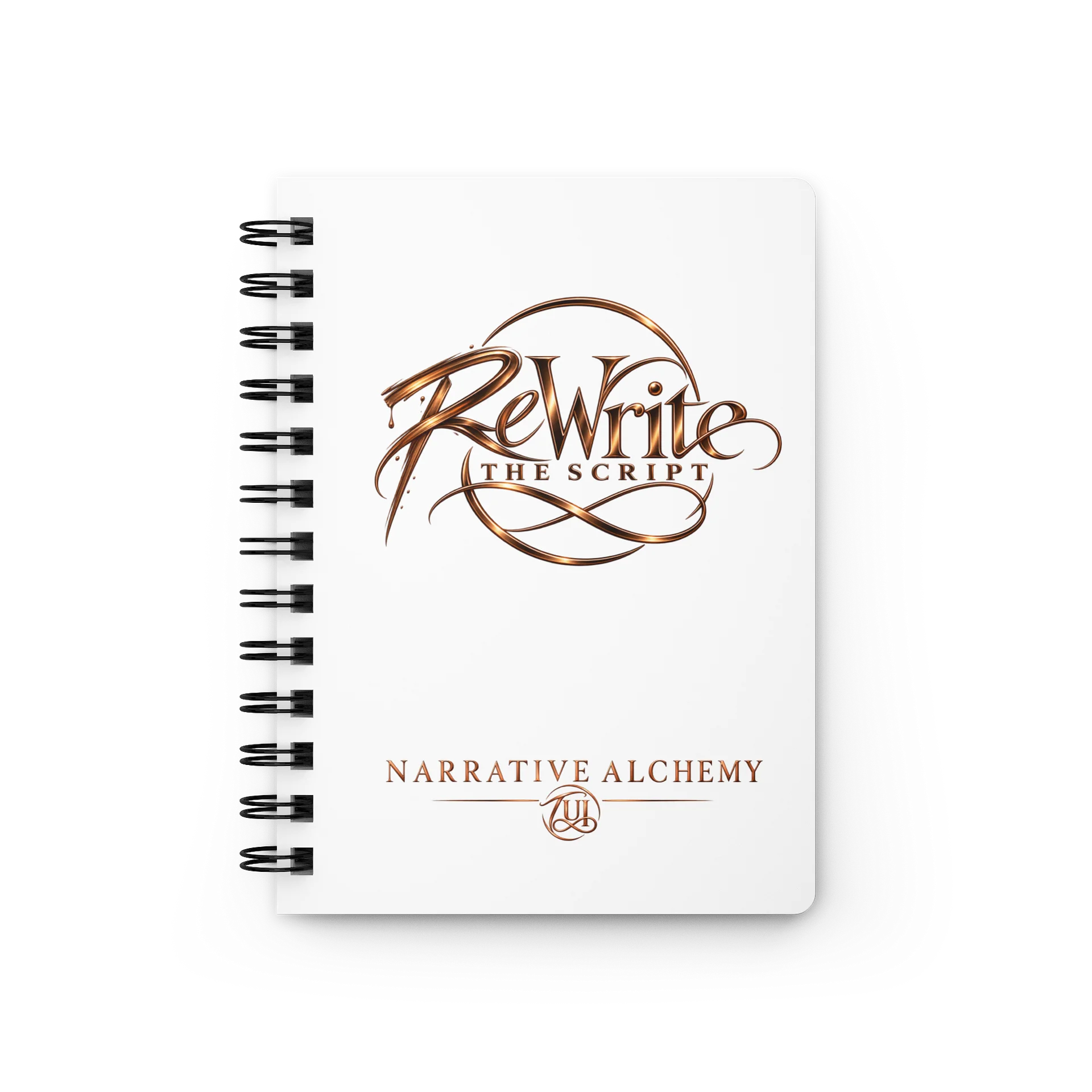ReWrite the Script White Spiral Notebook product image (1)