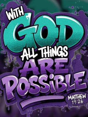 With God, impossible becomes possible.  Keep trusting. Keep praying. Keep moving forward. Matthew 19:26 ✝️ #ChristianTikTok #FaithOverFear #BibleVerse #Jesus #ChristianApparel     