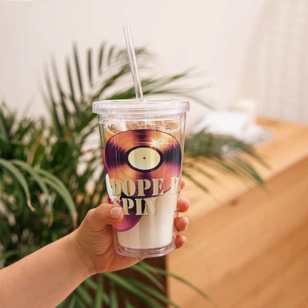 DOPE DJS SPIN VINYL Double Wall Tumbler product image (11)