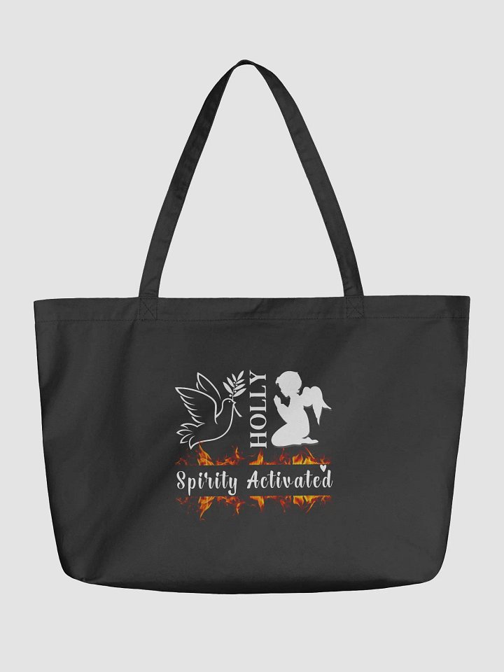Holly Spirit Activated Christian Faith Organic Tote Bag product image (2)