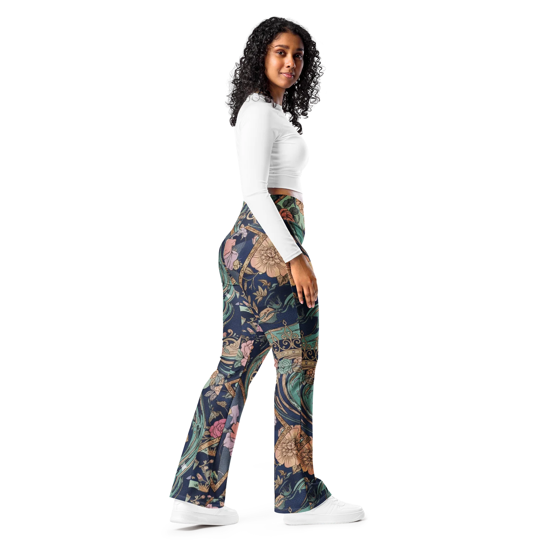 Floral Harmony Flare Leggings product image (9)