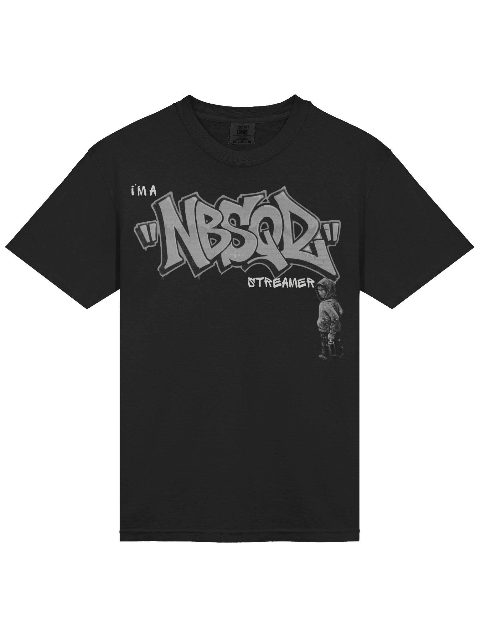 NBSQD Graffiti Mens BLK T-Shirt - Break The Rules Its Part of The Game product image (3)
