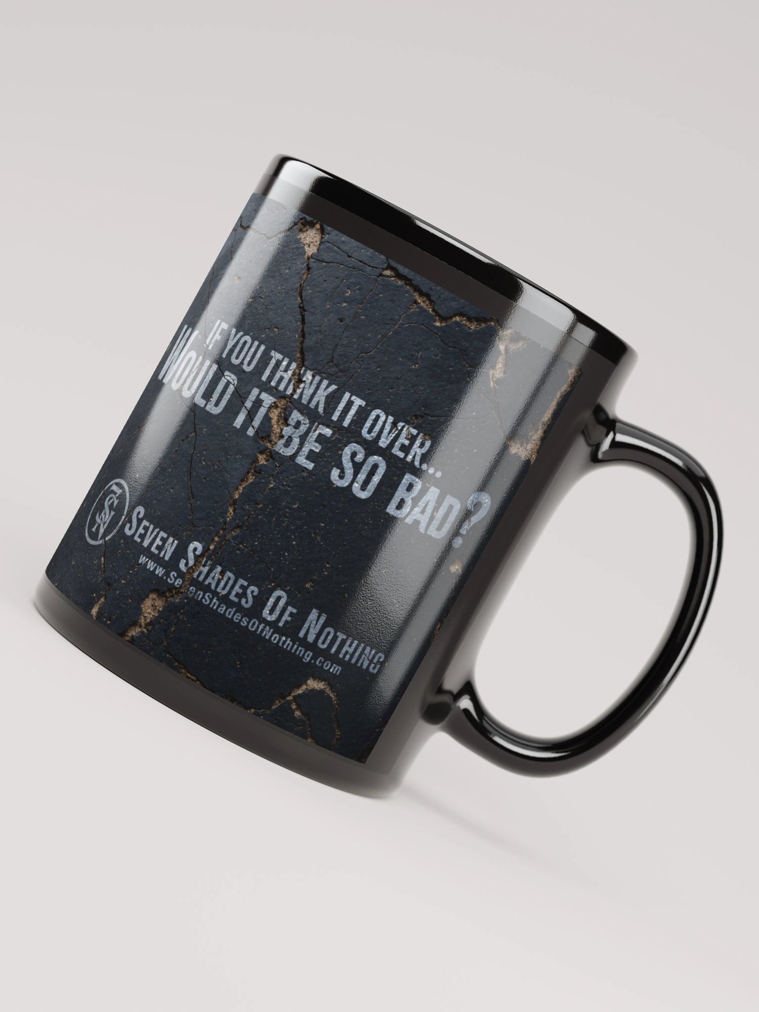 Would It Be So Bad? | When The Lights Go Down Collection – Black Glossy Mug product image (4)