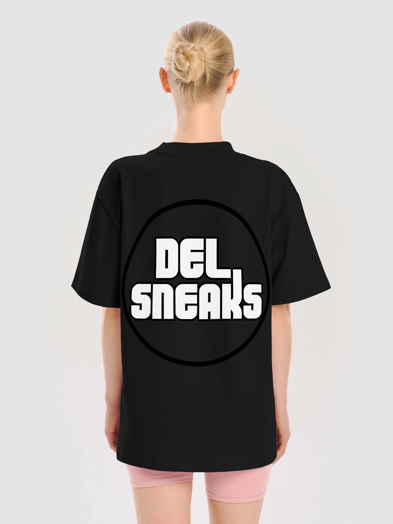 F&B Circular Logo Oversized T-Shirt Black product image (10)