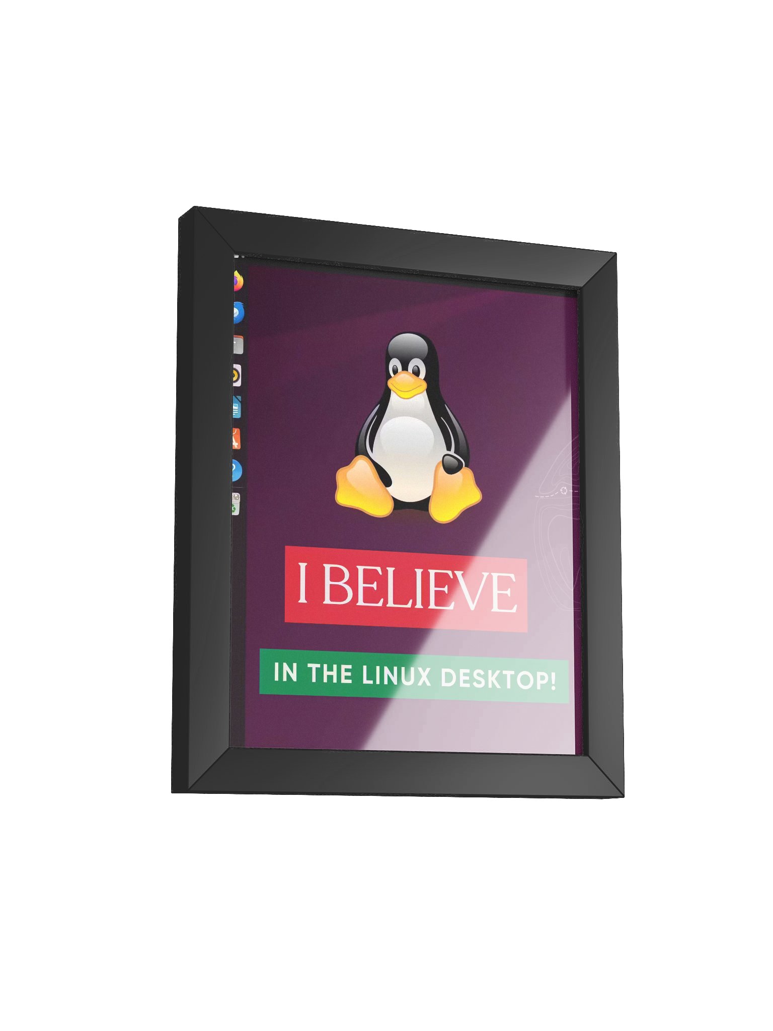 "I Believe In The Linux Desktop" 8" x 10" Framed Print product image (2)