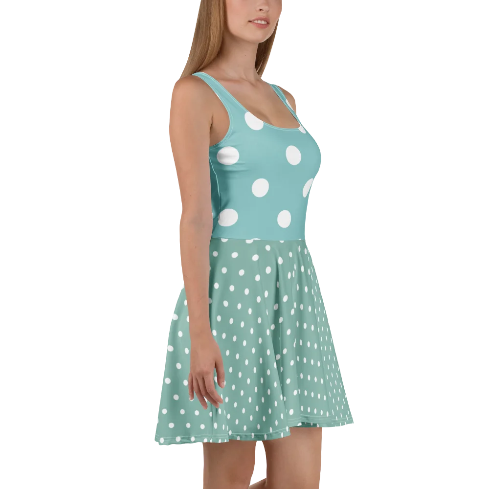 Aqua Mint Polka Dress product image (4)