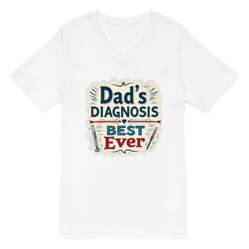 Best Ever Dad's Diagnosis v-neck Tee product image (2)
