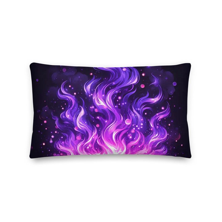 Ethereal Flames Premium Pillow | AI Design product image (2)