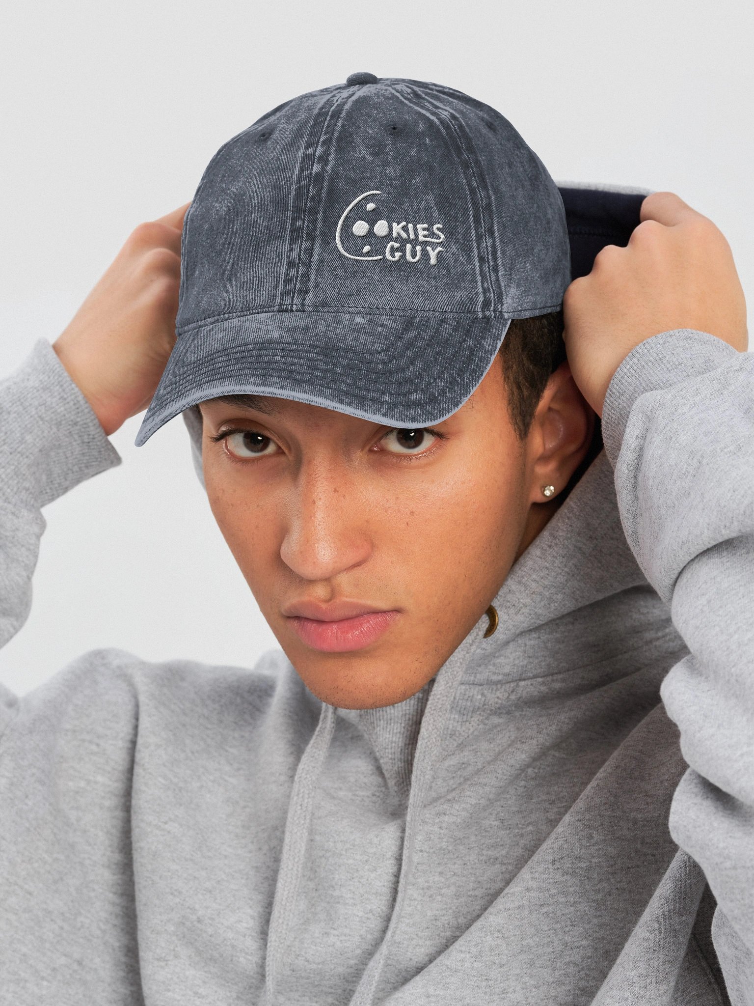 The Logo White Font Hat (Navy, Maroon or Charcoal Grey) product image (6)