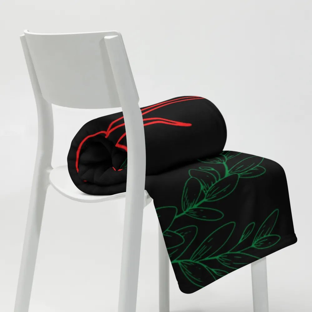 Gothic Floral Pattern Throw Blanket | Comfortable Throw Blanket product image (9)