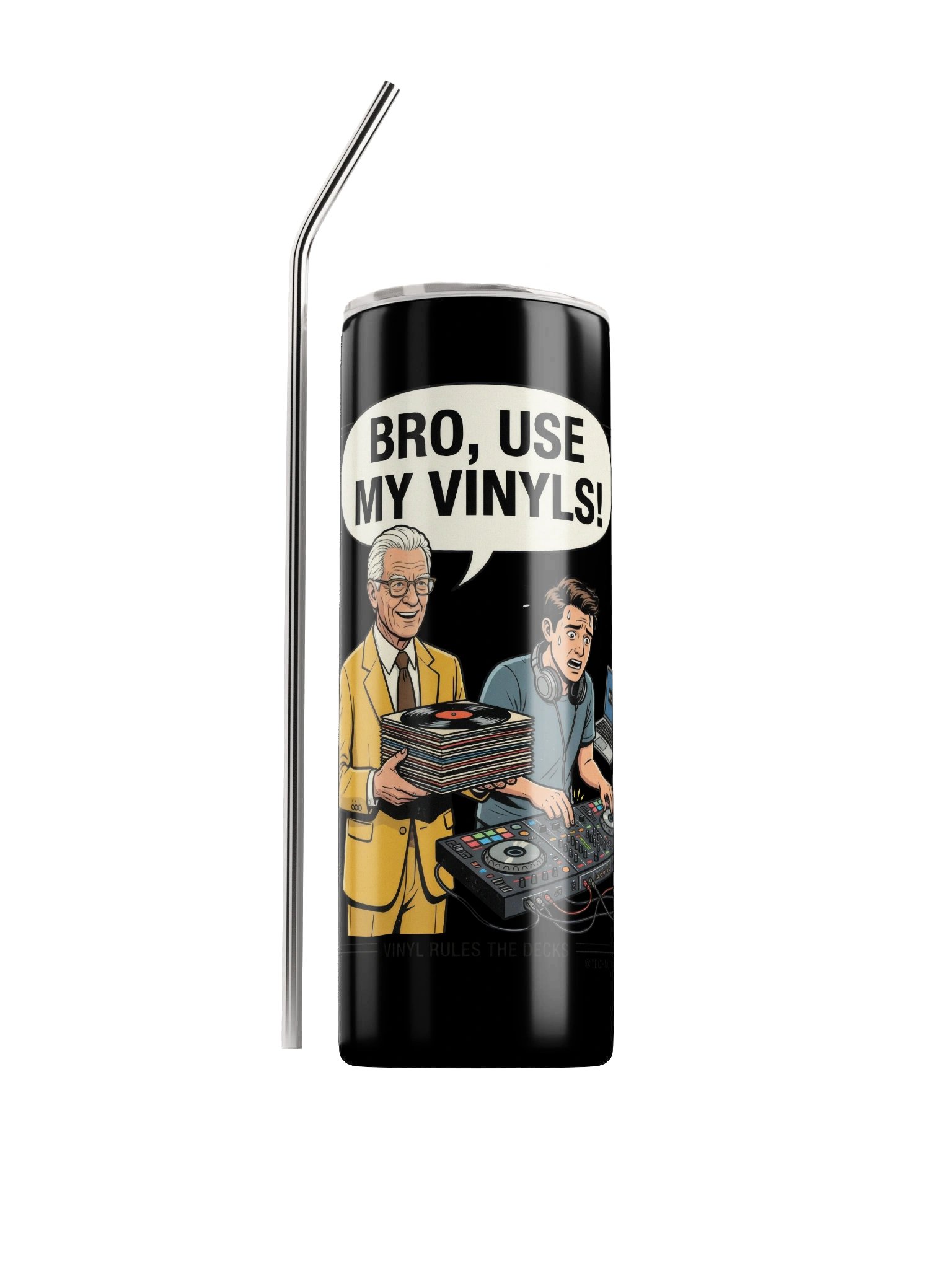 Bro, Use My Vinyls! Water Bottle product image (1)