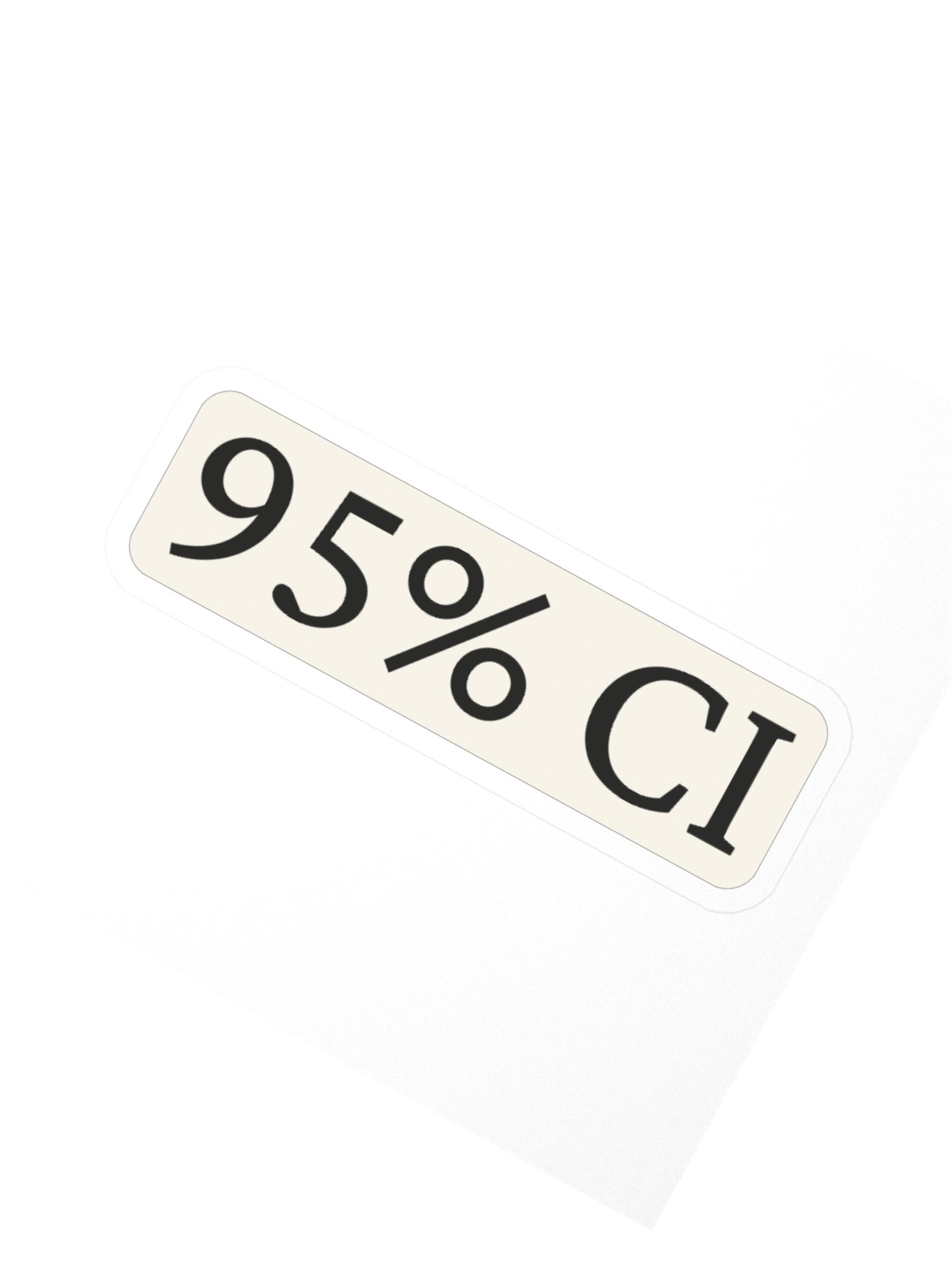 Synthesis — 95% CI Sticker product image (4)