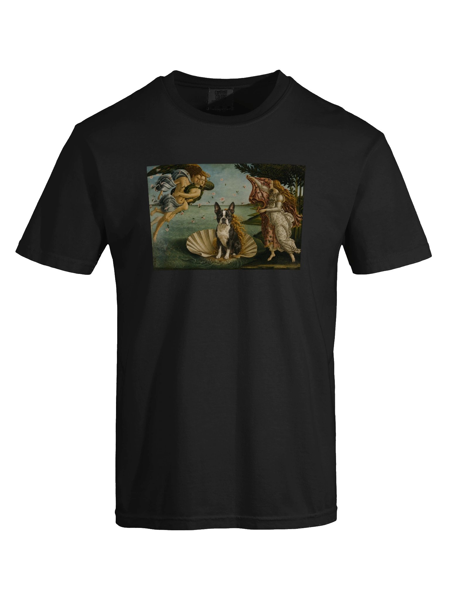Boston Terrier The Birth of Venus T-Shirt product image (4)
