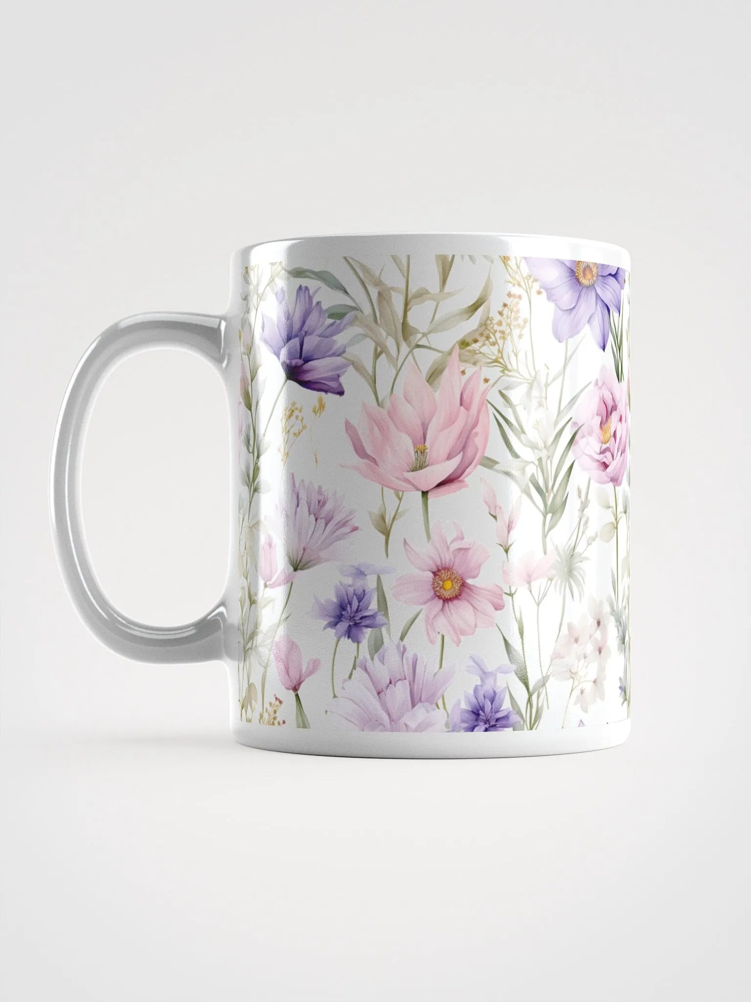 Floral Serenity White Glossy Mug product image (16)